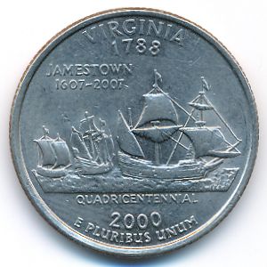 США, 1/4 доллара (2000 г.)