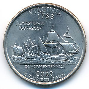 США, 1/4 доллара (2000 г.)