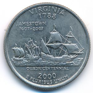 США, 1/4 доллара (2000 г.)