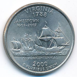 США, 1/4 доллара (2000 г.)