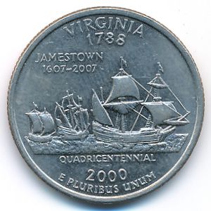 США, 1/4 доллара (2000 г.)
