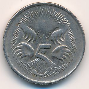 Австралия, 5 центов (1980 г.)