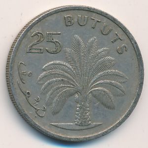Гамбия, 25 бутут (1971 г.)