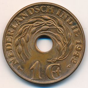 Нидерландская Индия, 1 цент (1942 г.)