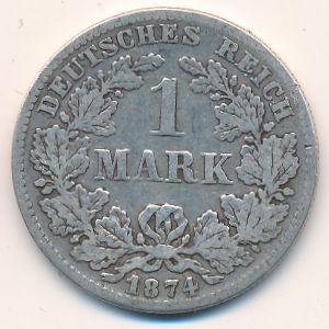 Германия, 1 марка (1874 г.)