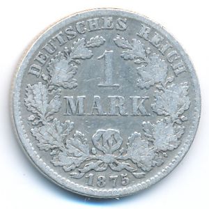 Germany, 1 mark, 1875