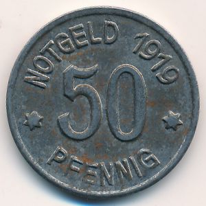 Бинген-на-Рейне., 50 пфеннигов (1919 г.)