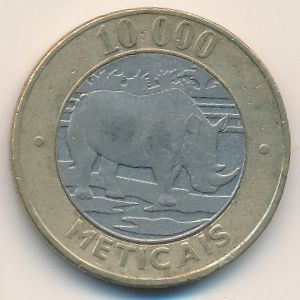 Мозамбик, 10000 метикал (2003 г.)