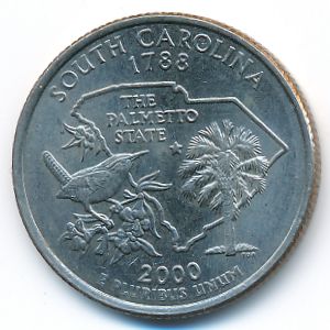 USA, Quarter dollar, 2000