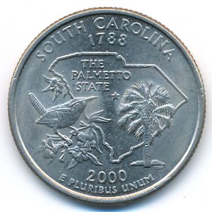 USA, Quarter dollar, 2000