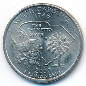 USA, Quarter dollar, 2000