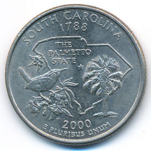 USA, Quarter dollar, 2000