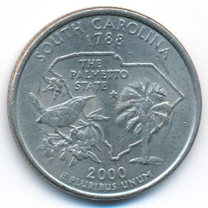 USA, Quarter dollar, 2000