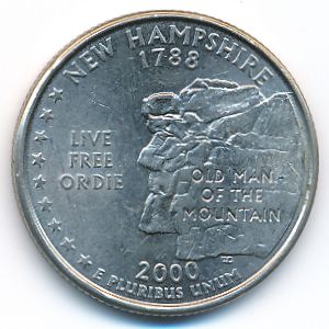 USA, Quarter dollar, 2000