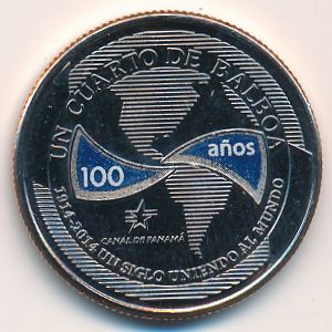 Panama, 1/4 balboa, 2016