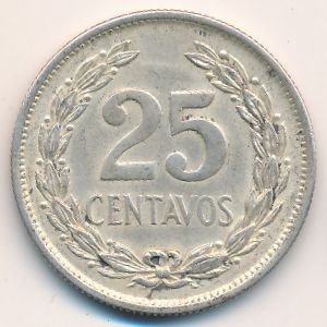 Сальвадор, 25 сентаво (1944 г.)