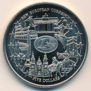 Либерия, 5 долларов (2001 г.)