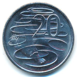 Australia, 20 cents, 2016
