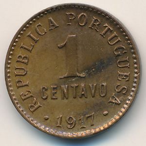 Portugal, 1 centavo, 1917
