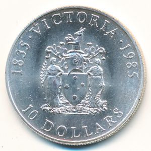 Австралия, 10 долларов (1985 г.)