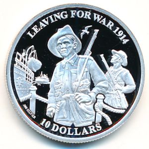 Кирибати, 10 долларов (2014 г.)