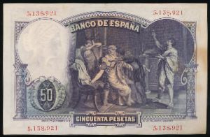 Испания, 50 песет (1931 г.)