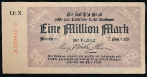 Мангейм., 1000000 марок (1923 г.)
