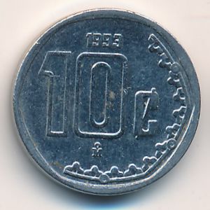 Мексика, 10 сентаво (1993 г.)