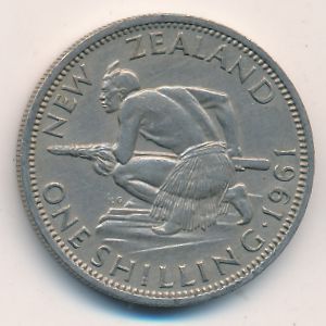 Новая Зеландия, 1 шиллинг (1961 г.)