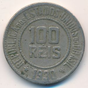 Brazil, 100 reis, 1930