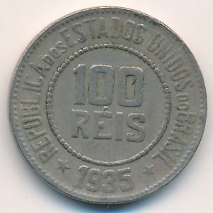 Brazil, 100 reis, 1935