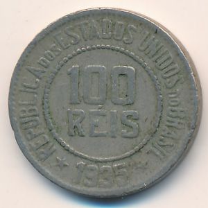 Brazil, 100 reis, 1935