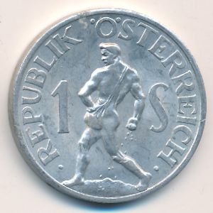 Австрия, 1 шиллинг (1957 г.)