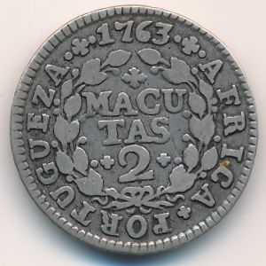 Ангола, 2 макуты (1763 г.)