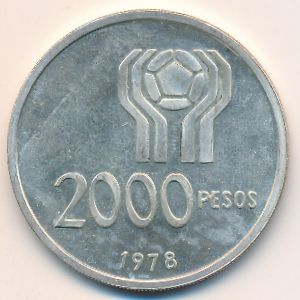 Аргентина, 2000 песо (1977 г.)