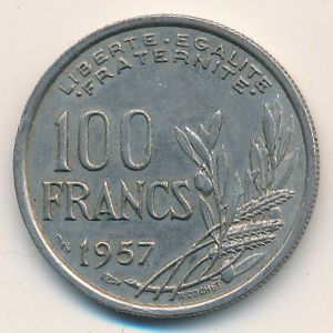 Франция, 100 франков (1957 г.)