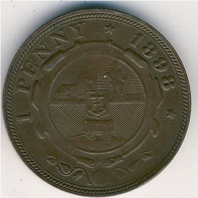 South Africa, 1 penny, 1892–1898