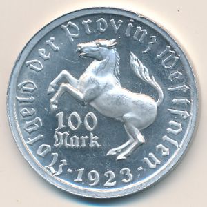 Westphalia, 100 марок, 1923