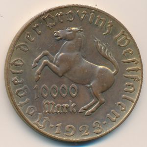 Вестфалия., 10000 марок (1923 г.)