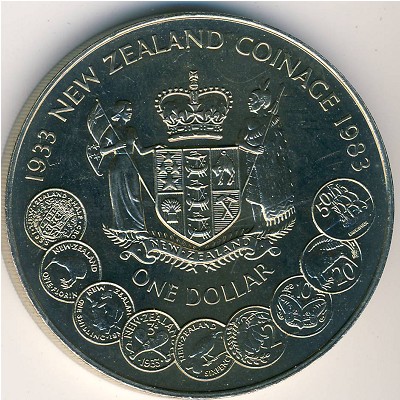 Новая Зеландия, 1 доллар (1983 г.)