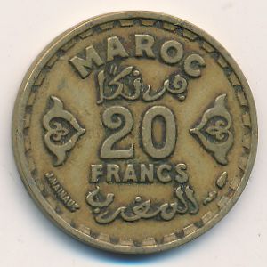 Марокко, 20 франков (1951 г.)