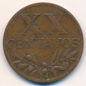 Португалия, 20 сентаво (1960 г.)