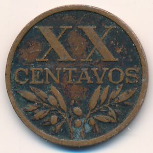 Portugal, 20 centavos, 1963