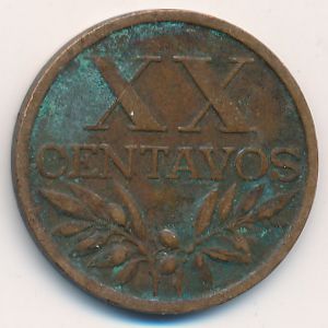 Portugal, 20 centavos, 1966