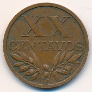 Португалия, 20 сентаво (1968 г.)