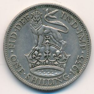 Великобритания, 1 шиллинг (1933 г.)