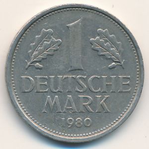 ФРГ, 1 марка (1980 г.)