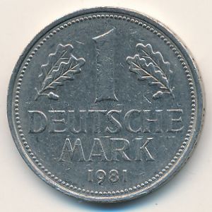 ФРГ, 1 марка (1981 г.)