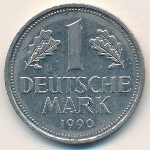 ФРГ, 1 марка (1990 г.)