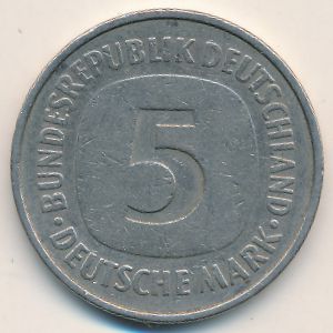 ФРГ, 5 марок (1976 г.)